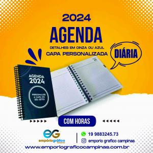 Agenda 2025 Papelão Paraná 1.4mm 15,5x21,5cm 4 cores Personalizada fosco ou brilho 