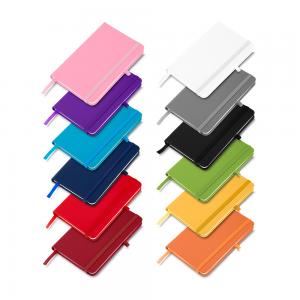 Caderno tipo moleskine Capa emborrachada 15x21cm  PU  Caderno Capa em PU Caderno de anotações com elástico no tamanho A5, suporte para caneta, capa dura em material sintético, miolo 80 folhas pautadas na cor bege.